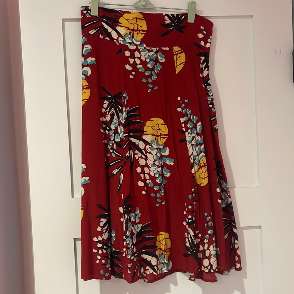 Trashy Diva Tropical Nights high waist skirt 1940s